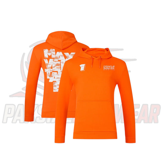 Red Bull Racing Max Verstappen 2025 Expression Hoodie – Orange – Unisex